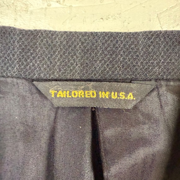 Austin Reed Wool Blend Pinstripe Suit Separates - 40R Blazer Pants Gray - Picture 3 of 16